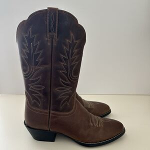 Ariat Womens Cowboy Boots 15725 Heritage R Toe Leather Western Boots Size 9 B